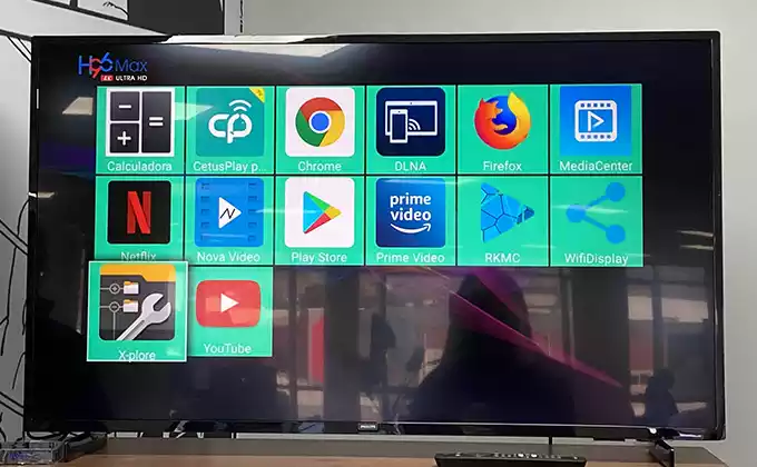 Compatível com as APP mais conhecidas, Adroid TV com Netflix, chrome, Kodi, Prime Video