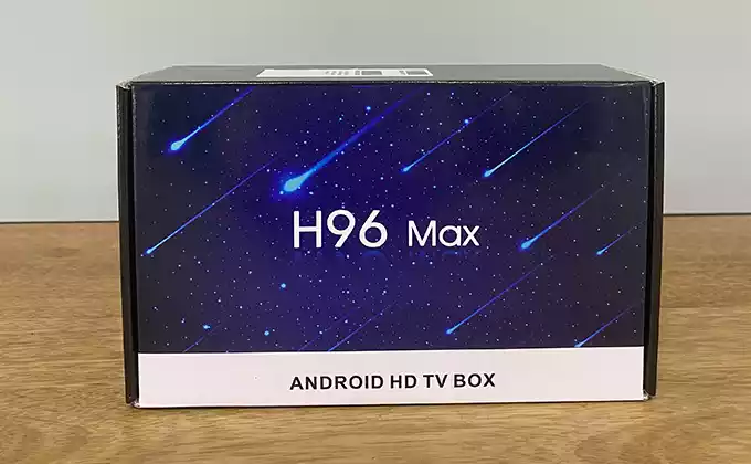 Caixa da Android TV H96 Max