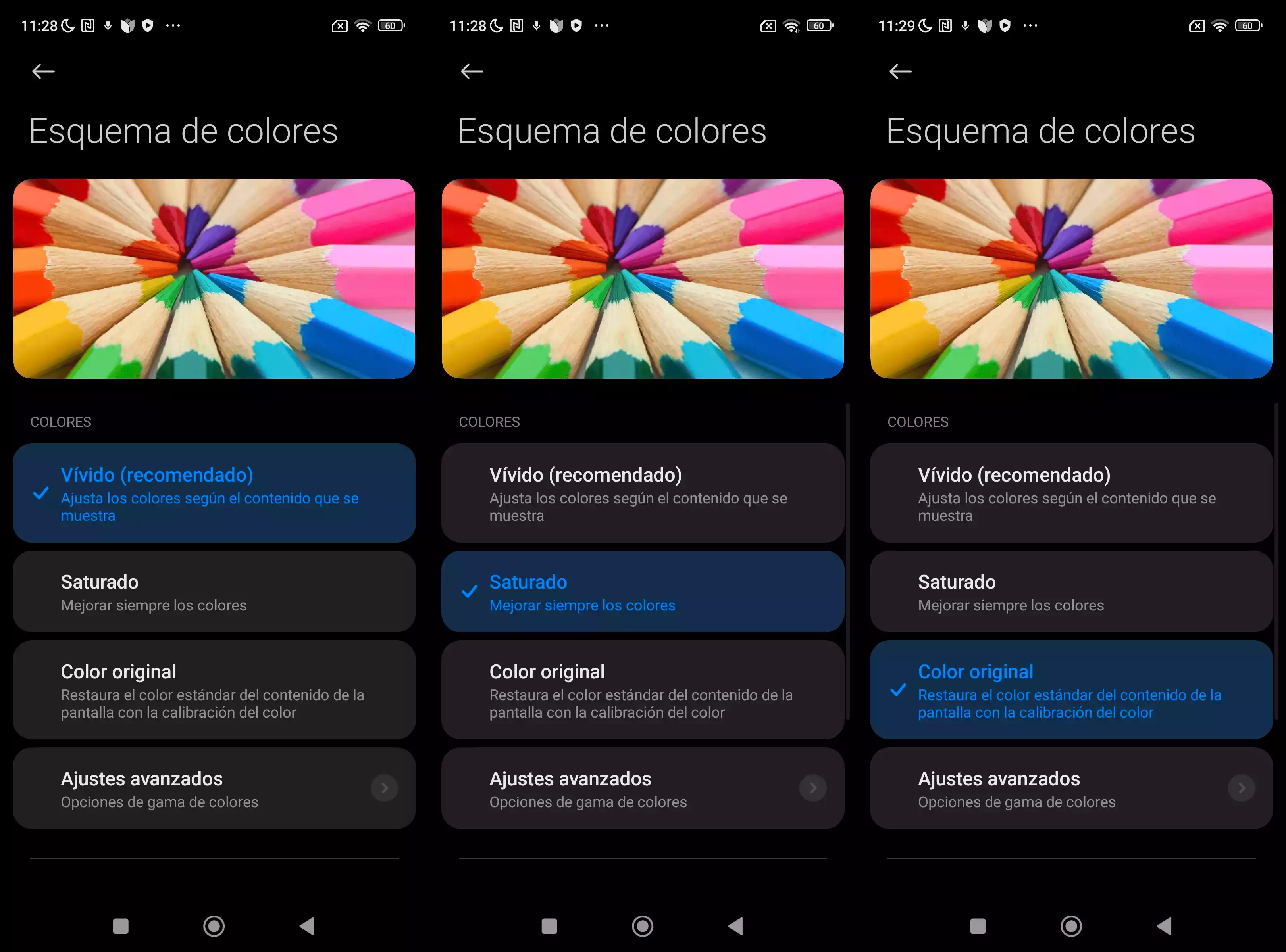 Esquema de colores del Xiaomi 13