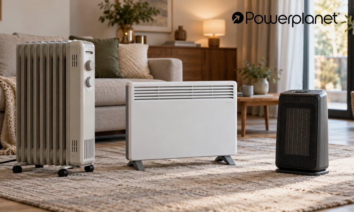 Radiador de aceite, convector o calefactor cerámico: ¿cuál consume menos?
