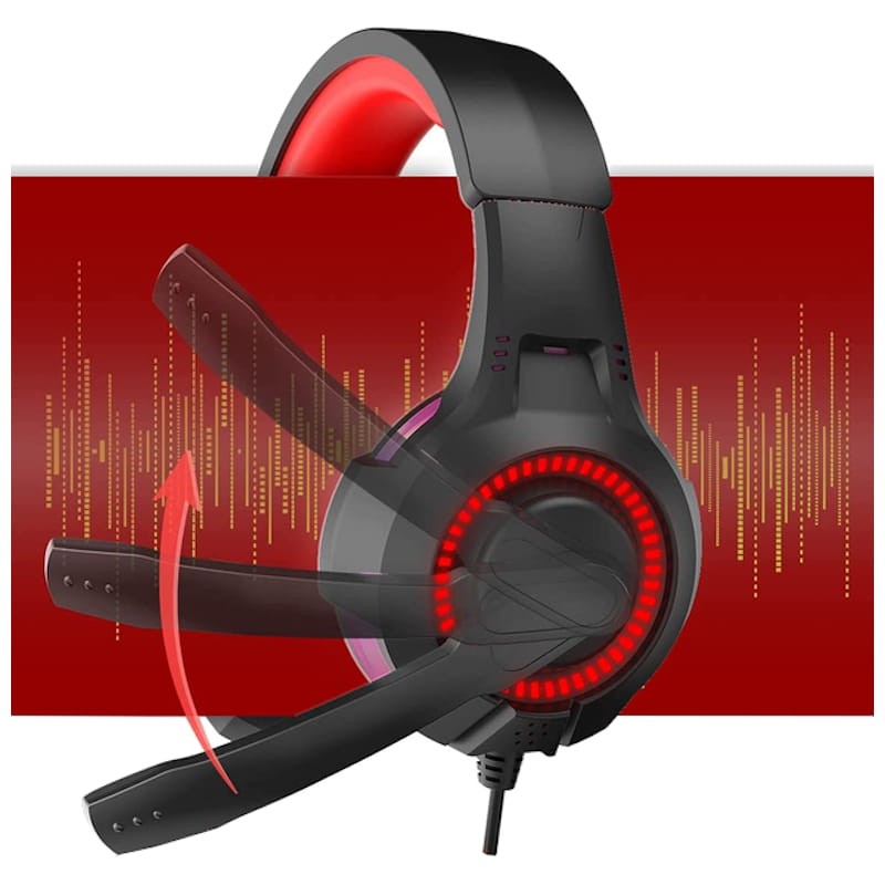 Bluedio D5 Negro y Rojo Auriculares Gaming - Ítem2