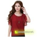 Blusa Vermelha Morcego - Item