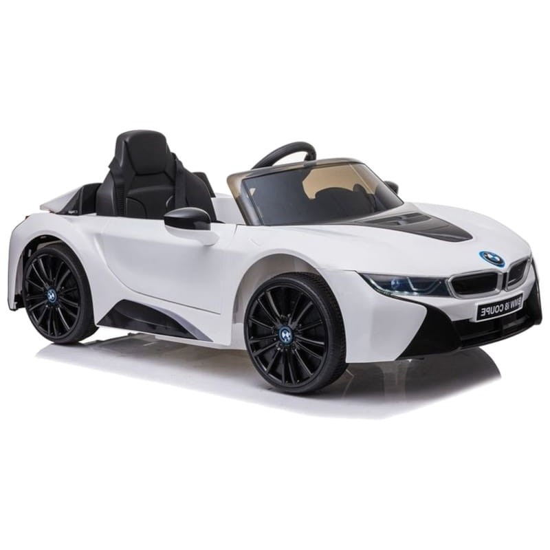 BMW i8 JE1001 6V Branco Com Licença - Carro Elétrico para Crianças - Item1