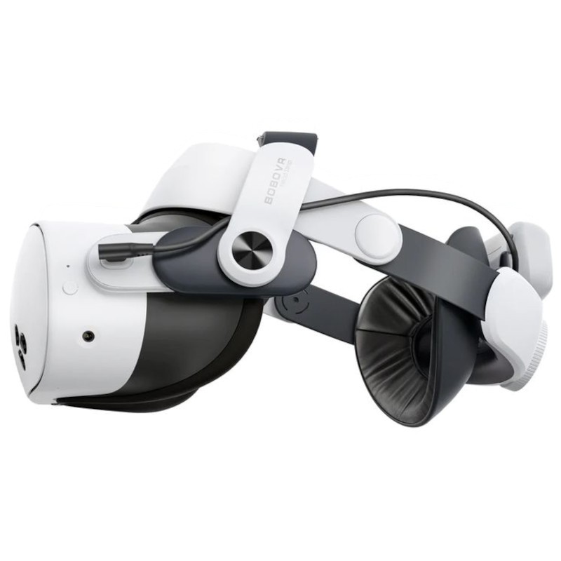 BOBOVR M3 Pro Correia de cabeça com bateria para Meta Quest 3/3S Preto - Acessório para óculos de realidade virtual - Item