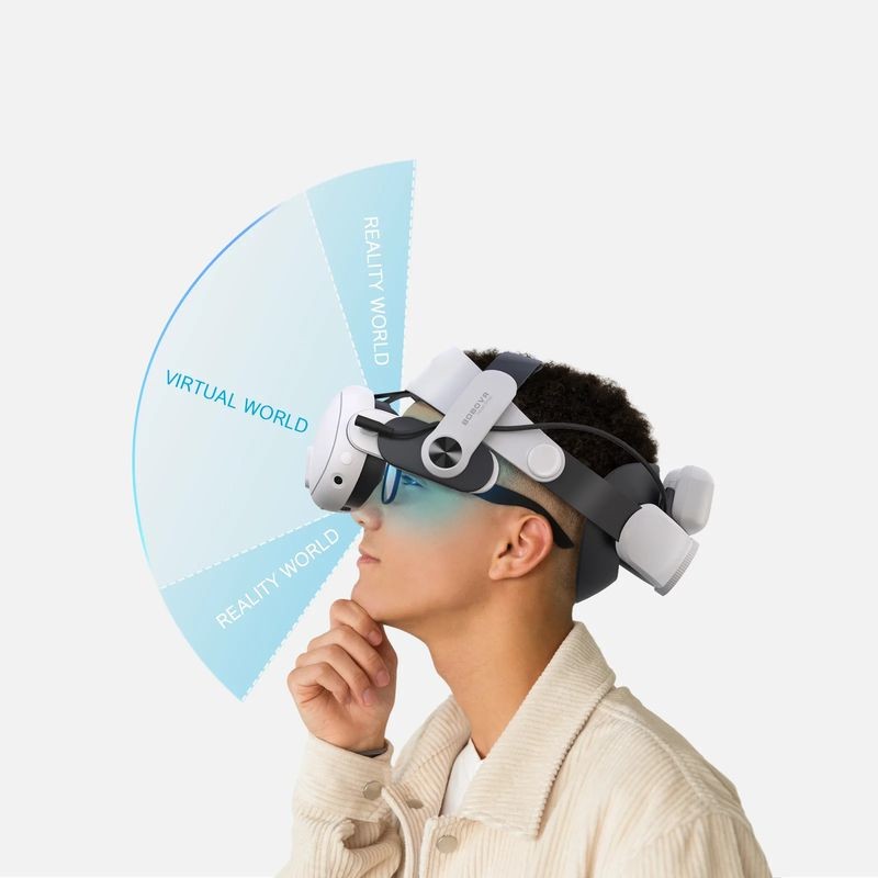 BOBOVR M3 Pro Correia de cabeça com bateria para Meta Quest 3/3S Preto - Acessório para óculos de realidade virtual - Item2