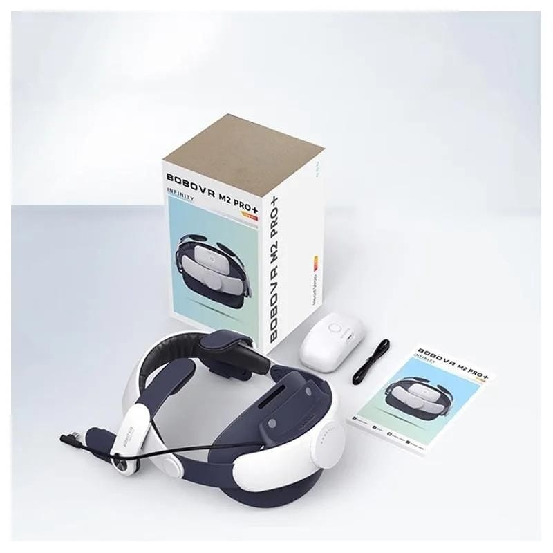 BOBOVR M2 Pro Head Strap avec Batterie pour Oculus Quest 2 Blanc - Accessoire pour lunettes de réalité virtuelle - Ítem1