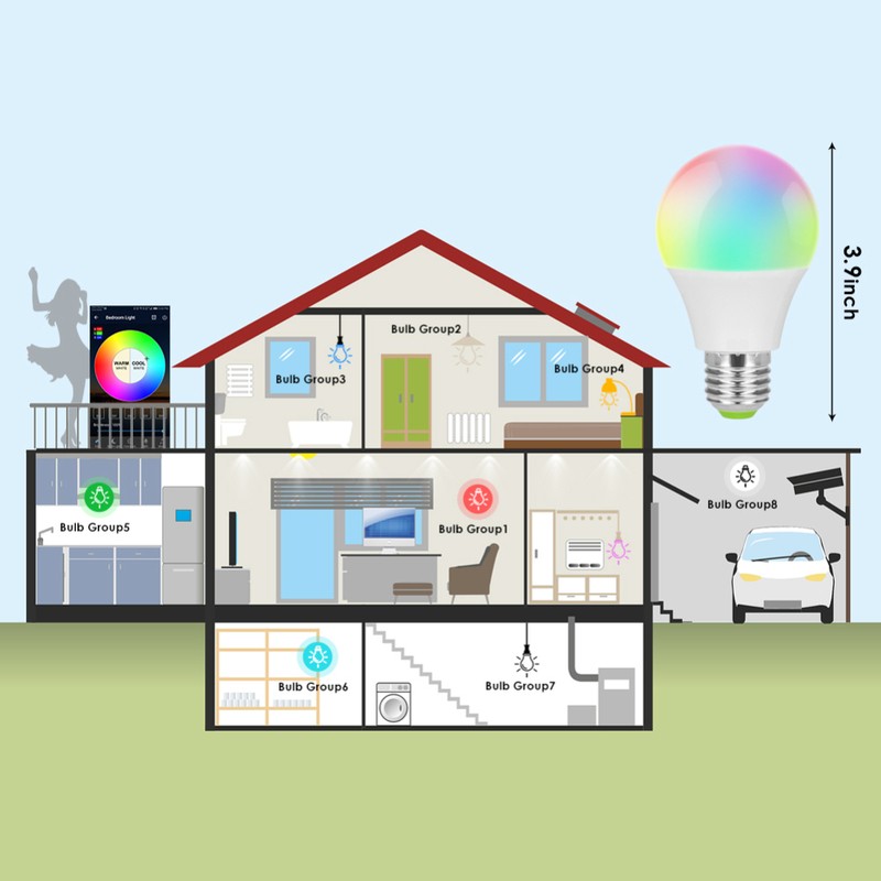 Bombilla Inteligente Magic E27 10W RGB - Ítem6