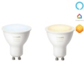 Smart Bulb Philips Hue White Ambiance Pack x2 9.5W GU10 Warm / Cold White - Item