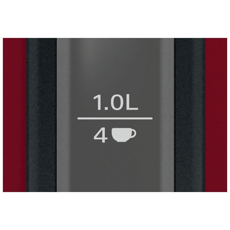 Bosch DesignLine - Hervidor Eléctrico Gris/Rojo - Ítem5