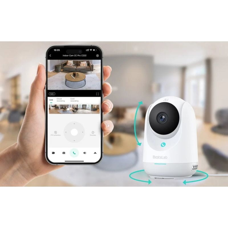 Botslab 2C Pro C222 5MP WiFi Visión nocturna infrarroja y a color - Cámara de vigilancia - Ítem8