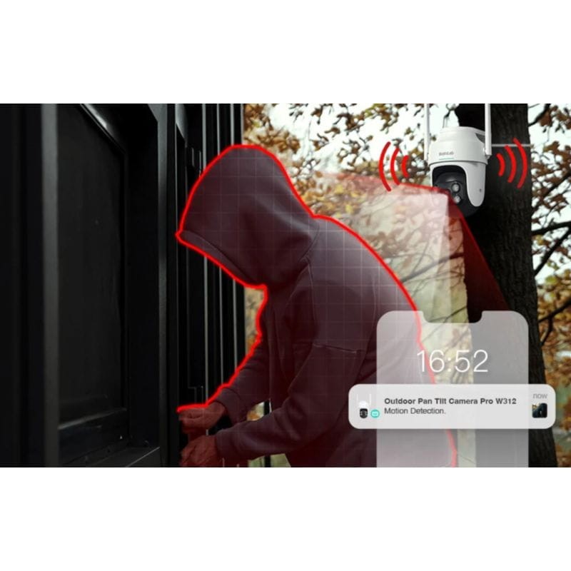 Botslab PT W312 4MP WiFi Visión nocturna - Cámara de vigilancia - Ítem8