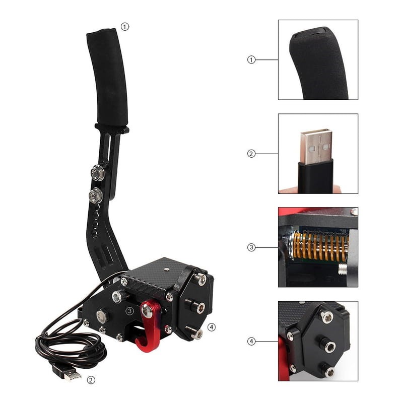 Brake System USB Negro - Sistema de Freno para Juegos - Ítem3