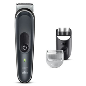 Máquina de Barbear Corporal Braun BodyGroomer BG5340 3 em 1 Preto/Prata