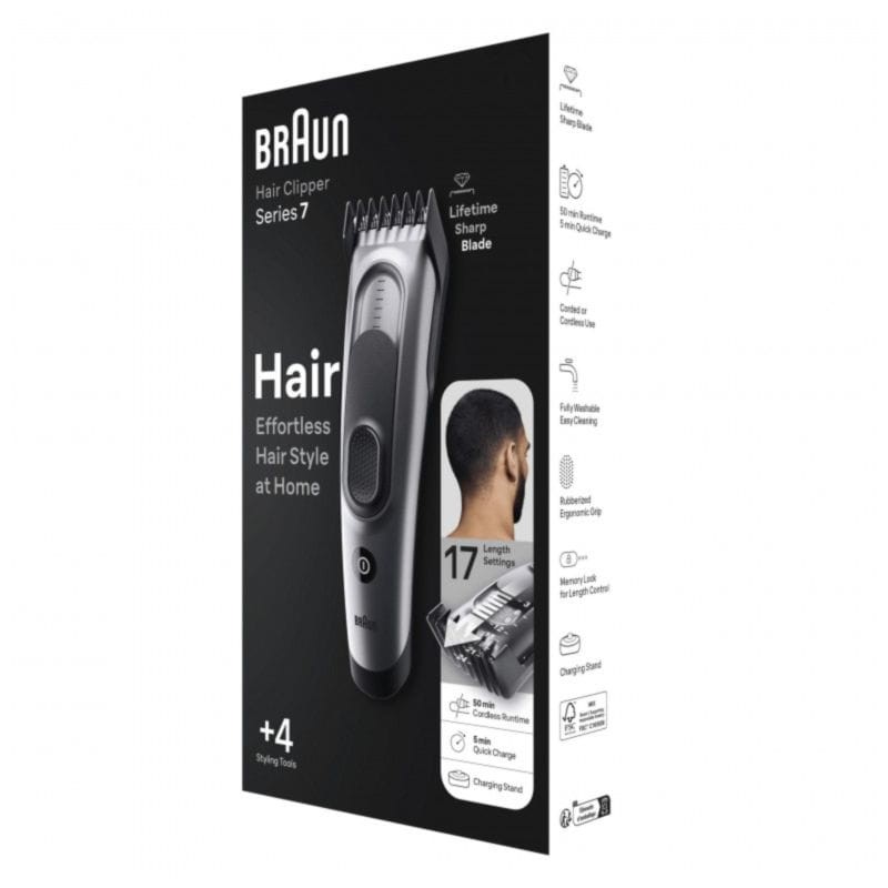 Tondeuses à cheveux Braun HC7390 Noir/Gris - Ítem2