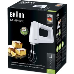 Batidora de Varillas Braun MultiMix 3 HM 3105 WH Blanca - Ítem1
