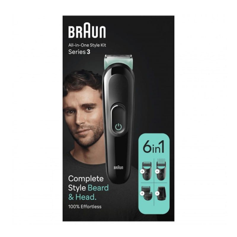 Máquina de Barbear eléctrica 6 em 1 Braun MGK3411 Preto - Item4