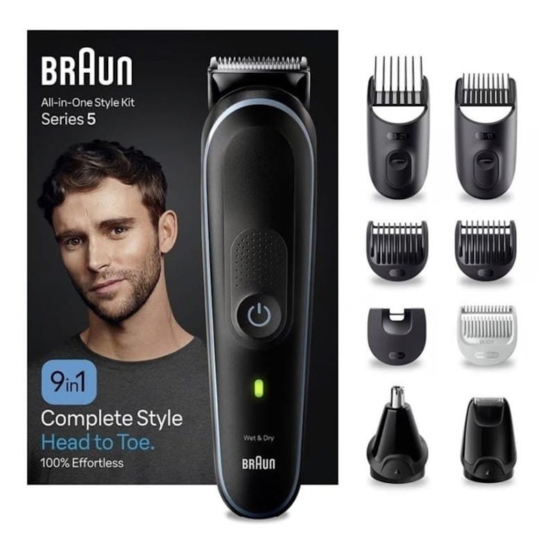 Recortadora Multifunción Braun MGK5411 Waterproof Azul - Ítem1