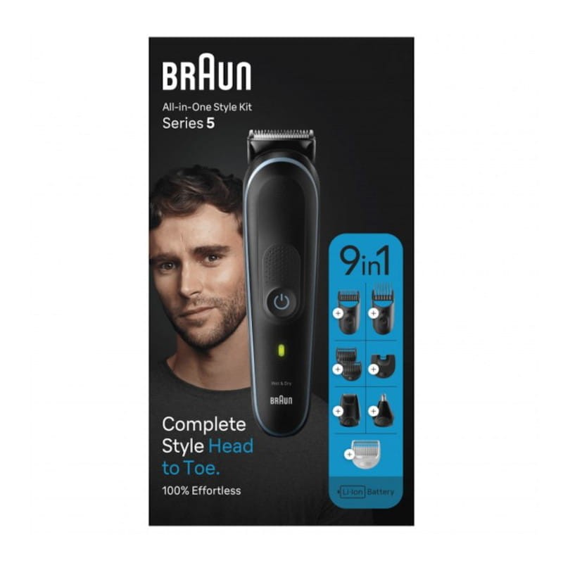 Recortadora Multifunción Braun MGK5411 Waterproof Azul - Ítem2