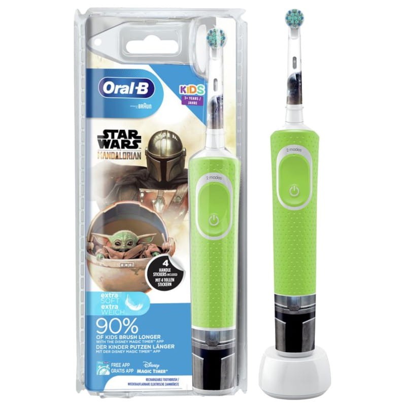 Cepillo de Dientes Eléctrico Braun Oral-B Kids Vitality Star Wars Mandalorian - Ítem1
