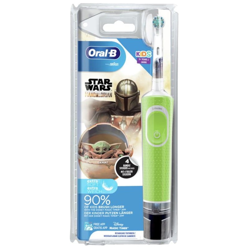 Cepillo de Dientes Eléctrico Braun Oral-B Kids Vitality Star Wars Mandalorian - Ítem2