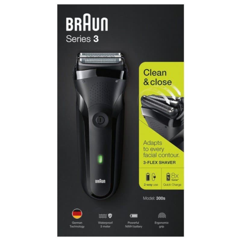 Braun Series 3 - 300S Afeitadora Eléctrica Waterproof - caja