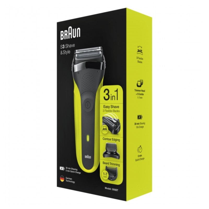 Rasoir Électrique Braun Series 3 81702942 Noir/Vert - Ítem6