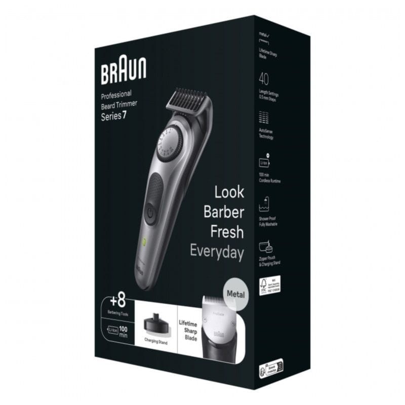 Recortadora de Barba Braun Series 3 BT3421 Negro - Ítem2