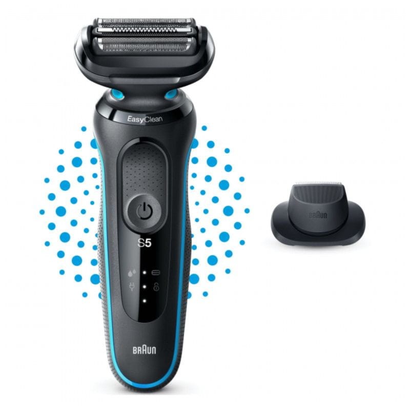 Afeitadora eléctrica Braun Series 5 51-M1200s Multifunción Wet/Dry Negro, Azul - Ítem1