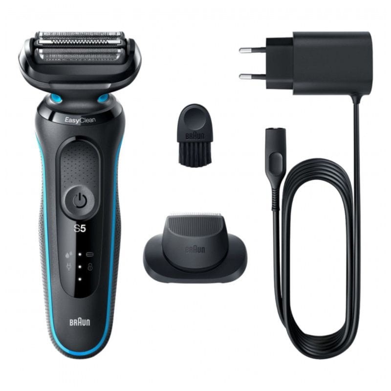 Afeitadora eléctrica Braun Series 5 51-M1200s Multifunción Wet/Dry Negro, Azul - Ítem2