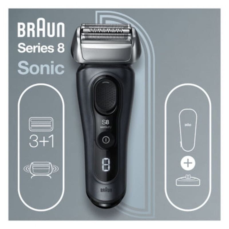 Afeitadora eléctrica Braun Series 8 8413s Wet/Dry Gris - Ítem4