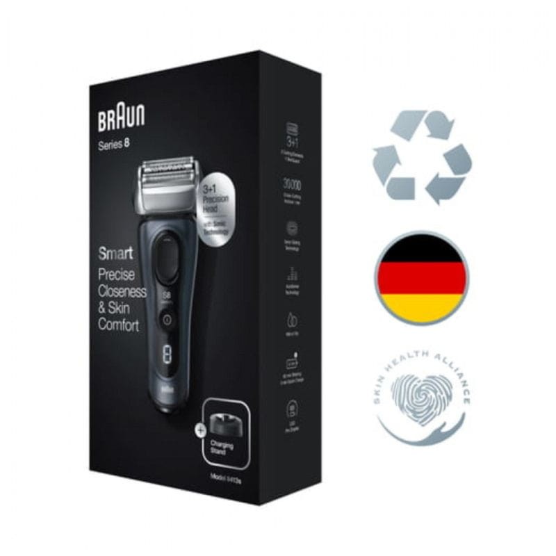 Máquina de Barbear Elétrico Braun Series 8 8413s Wet/Dry Cinzento - Item7