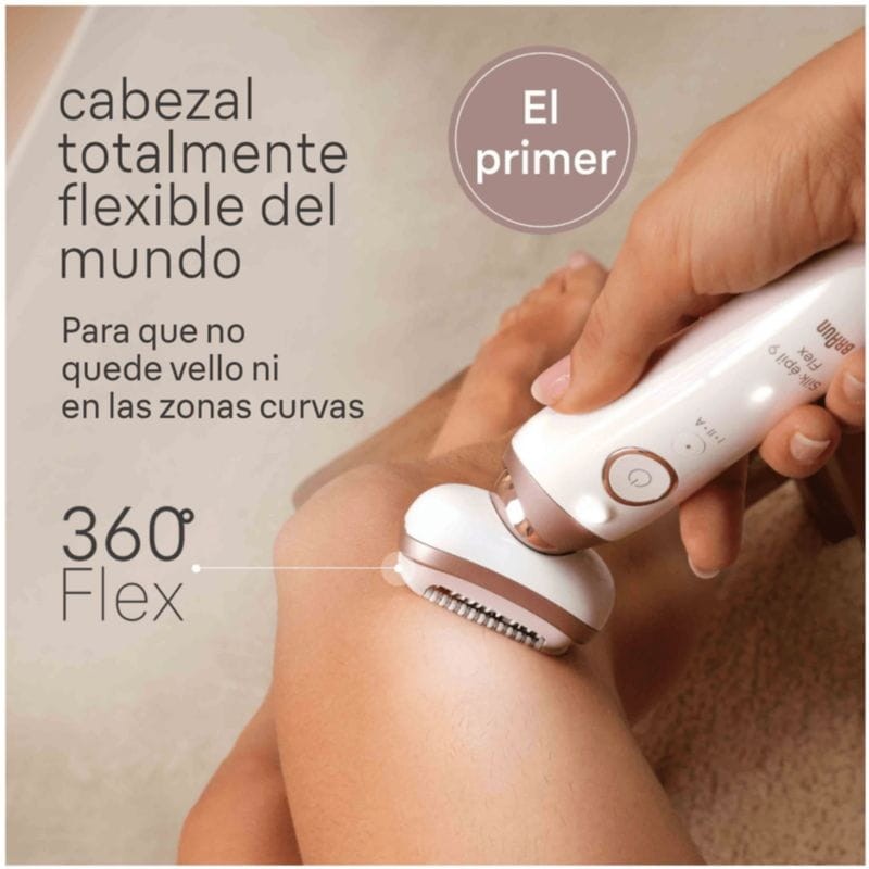 Braun Silk-épil 9 Flex 9-030 3D 40 pinzas Rosa/Blanco - Depiladora - Ítem2