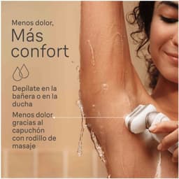 Depiladora Braun Silk-épil 9 Flex 9-030 3D con capuchón con rodillo de masaje