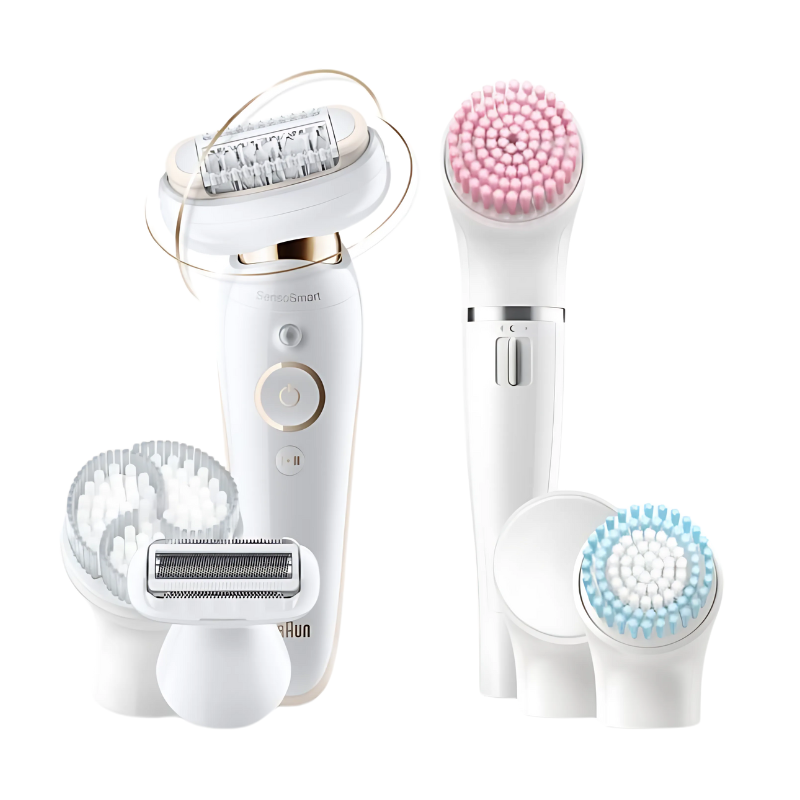 Braun Silk-épil 9 Flex 9100 BS 40 pinzas Oro/Blanco - Depiladora multifunción - Ítem