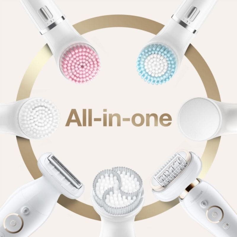 Braun Silk-épil 9 Flex 9100 BS Oro/Blanco con cabezal flotante