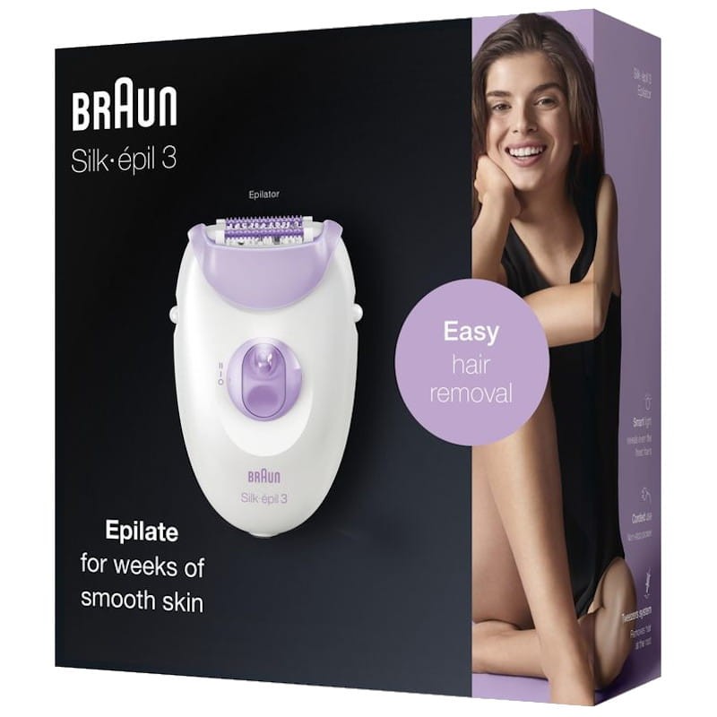 Épilateur Braun Silk Epil Series 3 3170 Blanc Violet - Ítem3