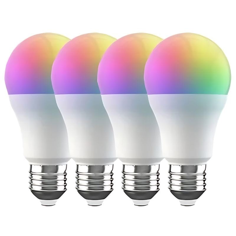 Broadlink LB4E27 E27 9W (pacote de 4) - Lâmpada LED RGB Inteligente - Item