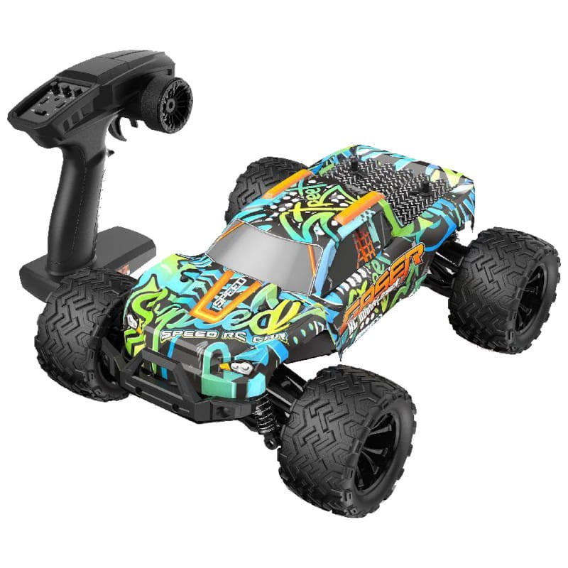 Brushless Motor 001E 1/14 4WD Truck Azul - Carro RC Elétrico - Item