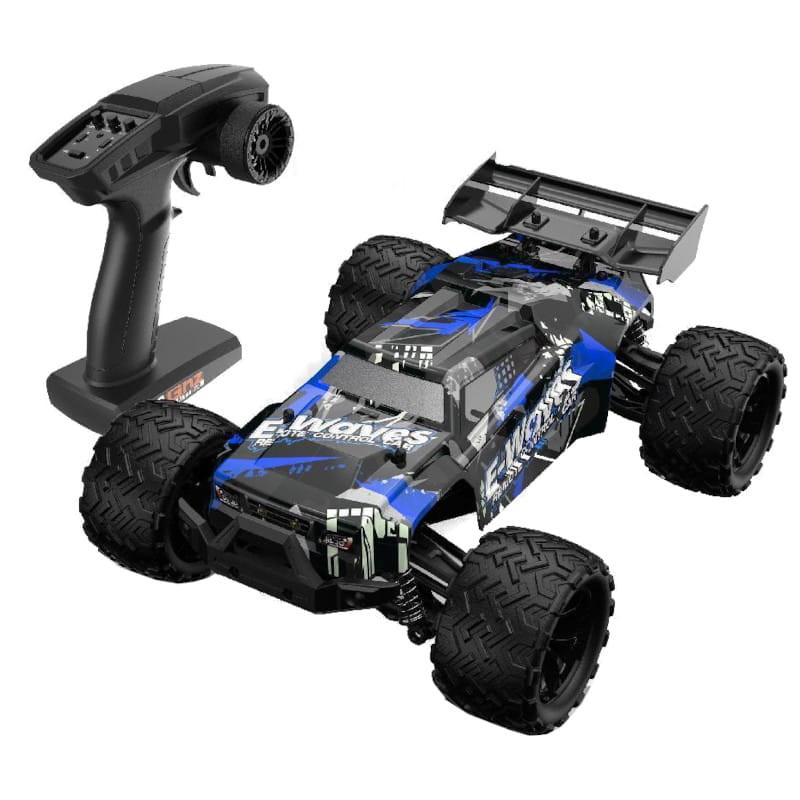 Brushless Motor 002E 1/14 4WD Truck Azul - Carro RC Elétrico - Item