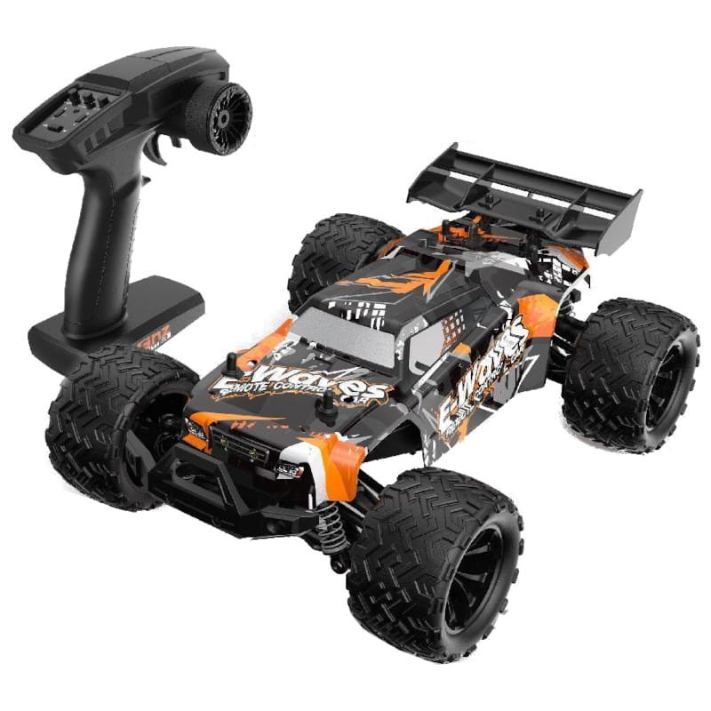 Brushless Motor 002E 1/14 4WD Truck Laranja - Carro RC Elétrico - Item