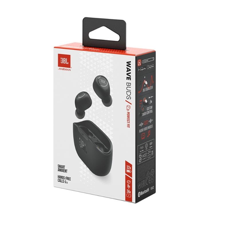 JBL Wave Buds TWS Negro - Auriculares Bluetooth - Ítem6