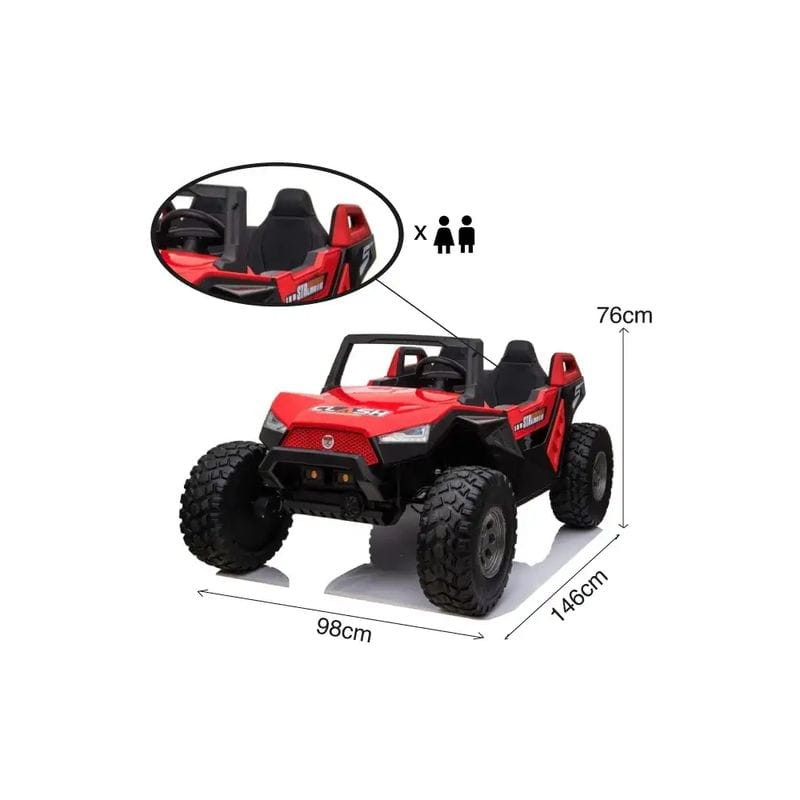 Buggy Maem 24V UTV Rojo - Coche Eléctrico para Niños - Ítem12