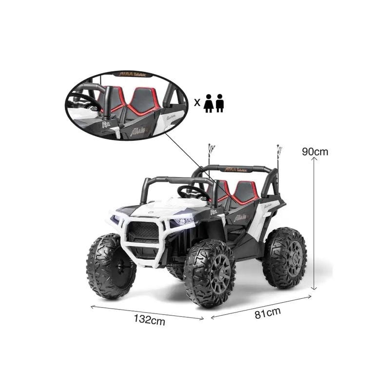 Buggy Max XXL UTV 24V Branco - Carro Elétrico para Crianças - Item17