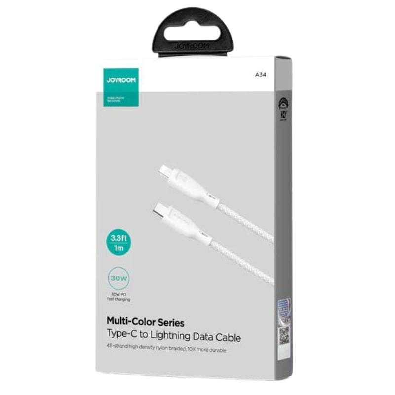 Joyroom SA34-CL3 1m 30W USB-C vers Lightning Blanc - Câble de charge - Ítem1