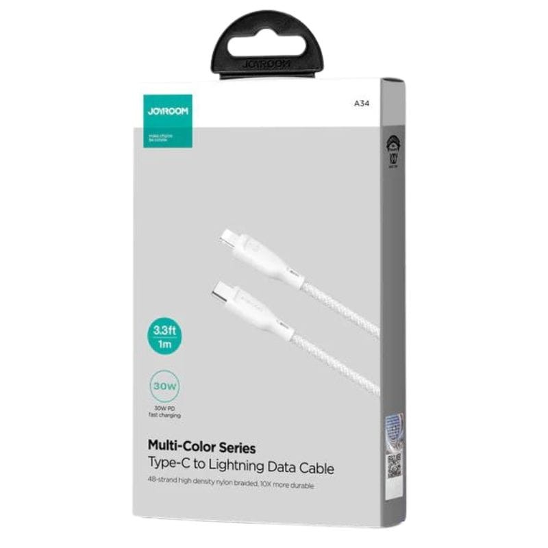 Joyroom SA34-CL3 1m 30W USB-C a Lightning Blanco - Cable de Carga - Ítem1