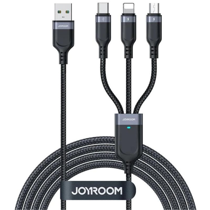 Joyroom S-1T3018A18 3 em 1 Multi 1,2 m Preto - Cabo de carregamento - Item