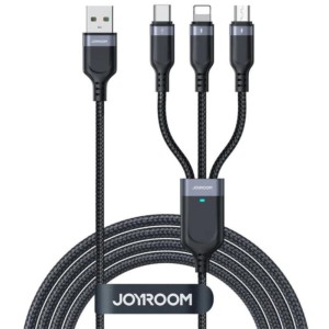 Joyroom S-1T3018A18 3 en 1 Multi 1.2m Noir - Câble de charge