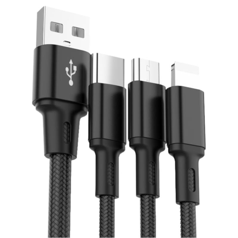 Buy Cable 3 In 1 Usb To Usb Type C Micro Usb Lightning 1 2m Powerplanetonline