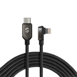 Cable Acodado Black Shark Lightning a USB-A 1.8M