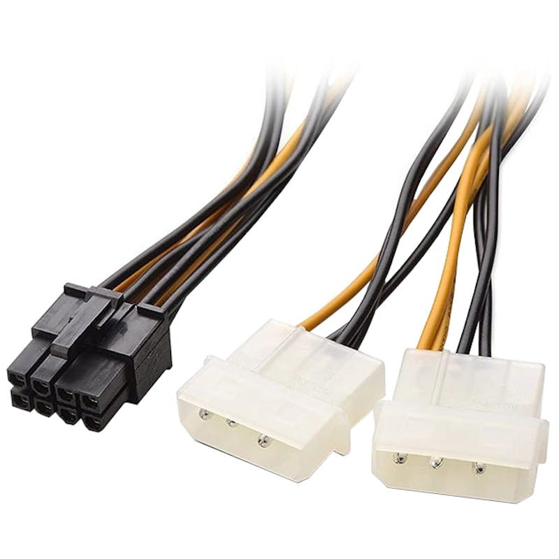 Cable adaptador de alimentación MOLEX LP4 4 Pines x 2 a PCI Express 6+2 - Ítem3